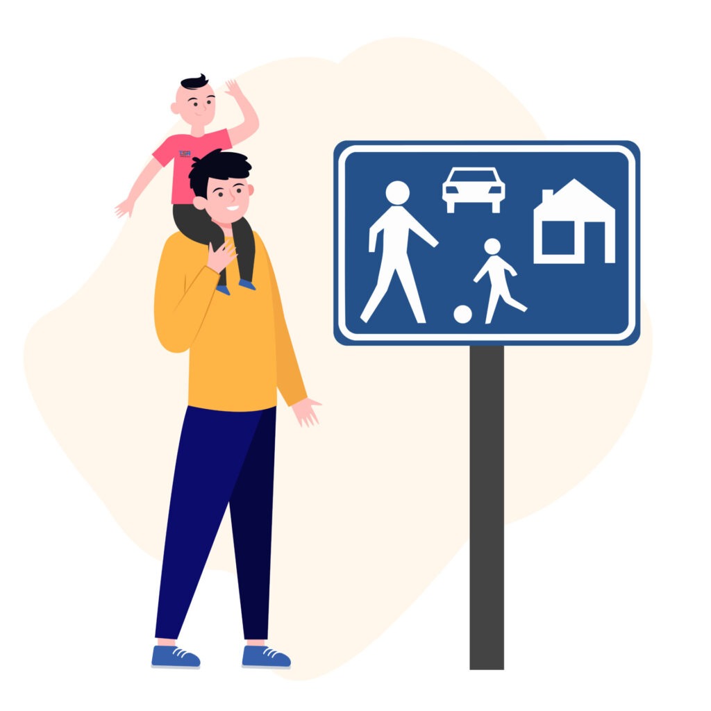 Woonerf Verkeersbord woonerf snelheid – theorie examen motor